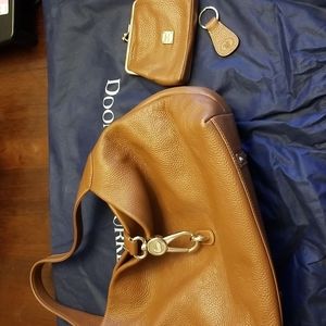 Dooney & Bourke 3 Piece Leather Bag Saddle Tan!